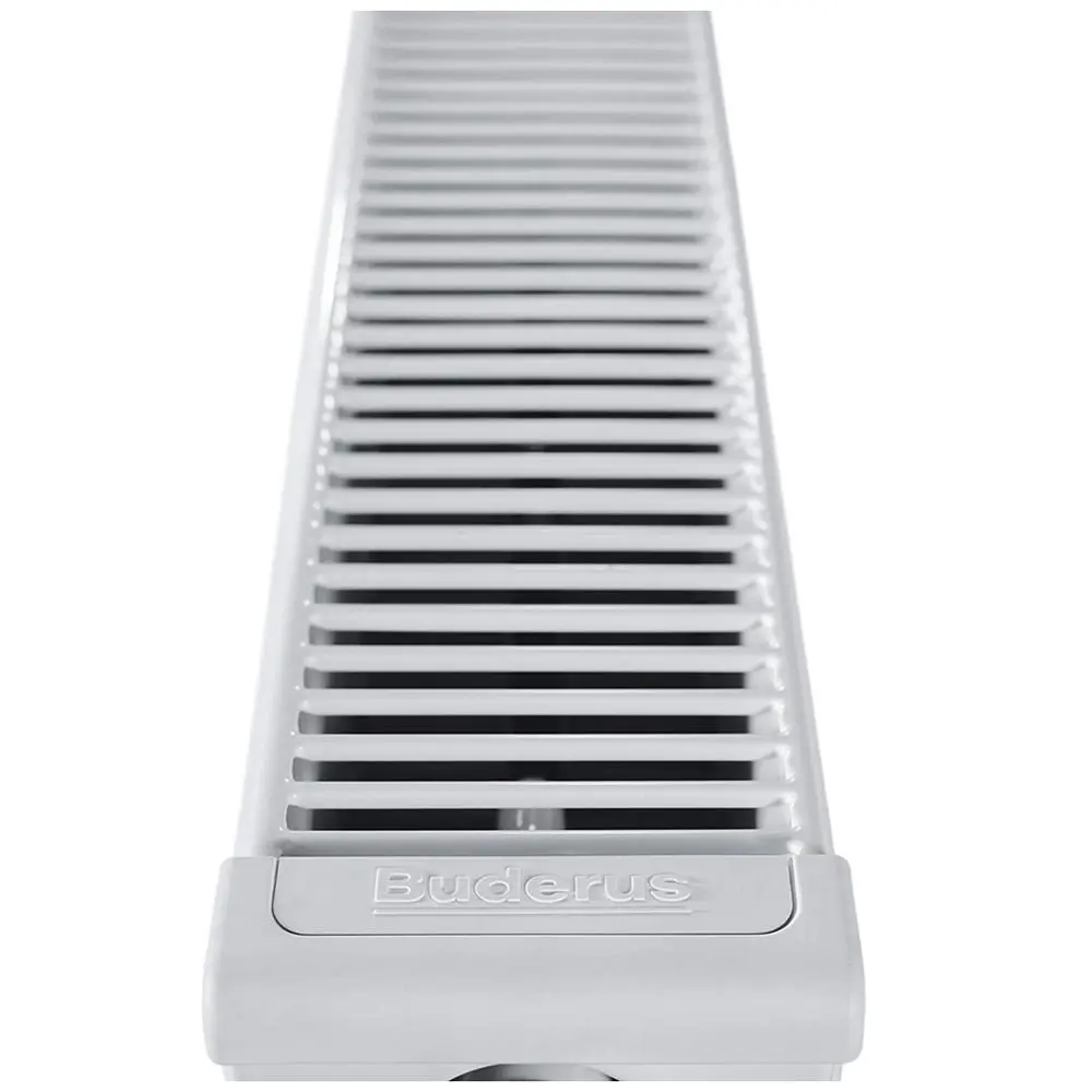 Фото 2 Радиатор Buderus K-Profil 21/400/1000 боковое подключение нержавеющая сталь белый