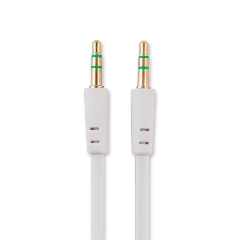 Фото Кабель Jack 3.5 mm вилка - Jack 3.5 вилка Pro Legend плоский белый 1 м Фото Кабель Jack 3.5 mm вилка - Jack 3.5 вилка Pro Legend плоский белый 1 м