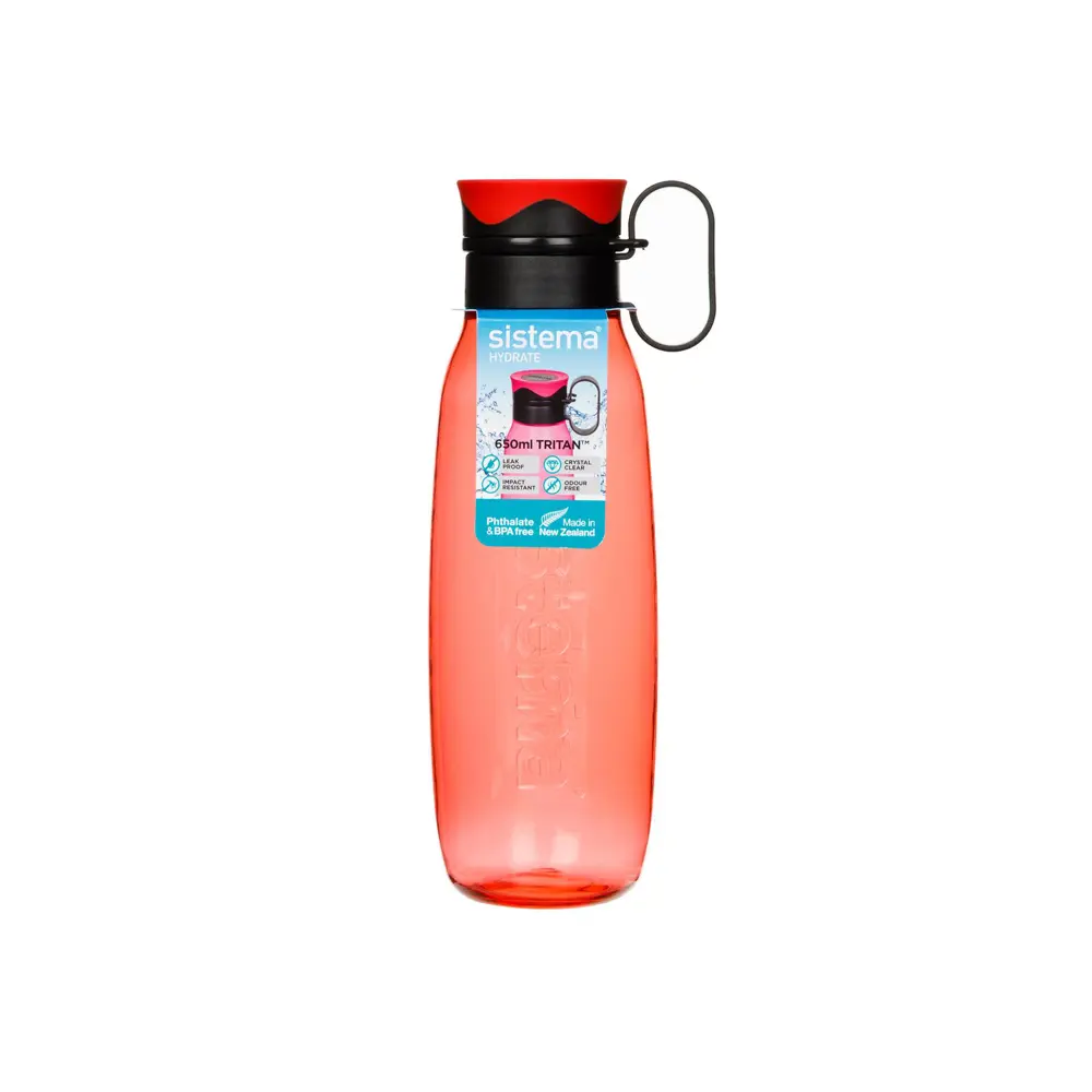 Фото Бутылка Sistema Hydrate 0.65 л пластик цвет оранжевый Фото Бутылка Sistema Hydrate 0.65 л пластик цвет оранжевый