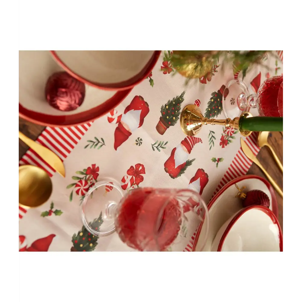 Фото 2 Дорожка на стол Этель Santa Claus 70x30см прямоугольная цвет разноцветный Фото 2 Дорожка на стол Этель Santa Claus 70x30см прямоугольная цвет разноцветный