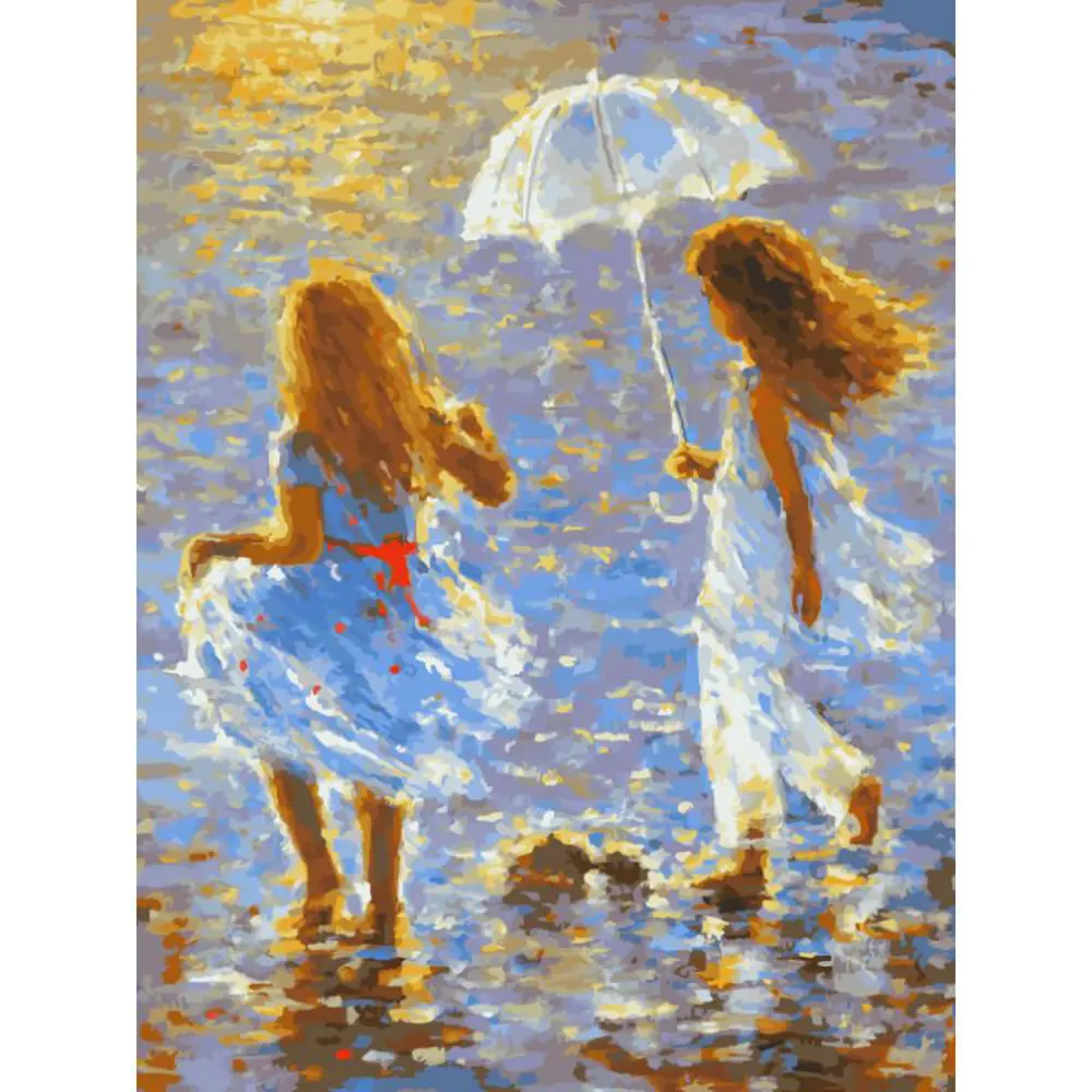 Фото Картина по номерам Белоснежка холст 30x40 см Прогулка Фото Картина по номерам Белоснежка холст 30x40 см Прогулка