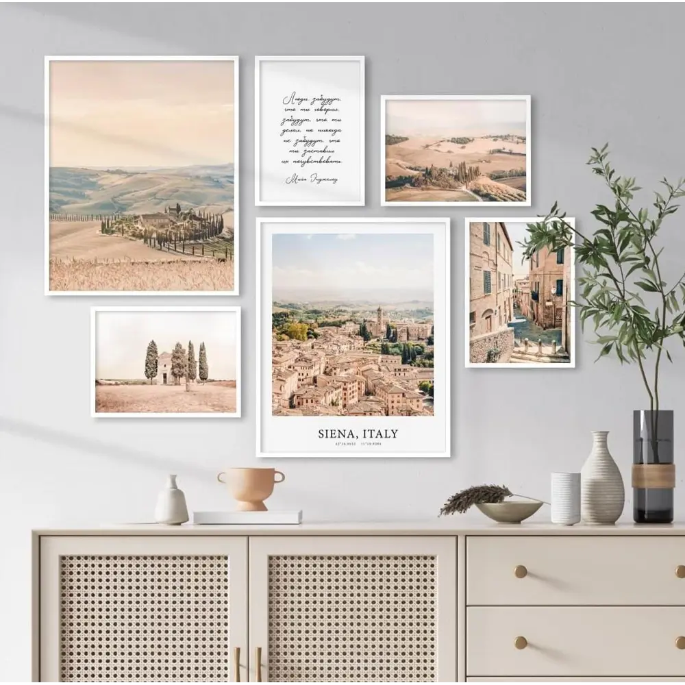 Фото Набор постеров 6 шт 28 картин "Италия, сиена, панорама города, пейзаж" 111x85 см в тубусе без рамы для интерьера Фото Набор постеров 6 шт 28 картин "Италия, сиена, панорама города, пейзаж" 111x85 см в тубусе без рамы для интерьера