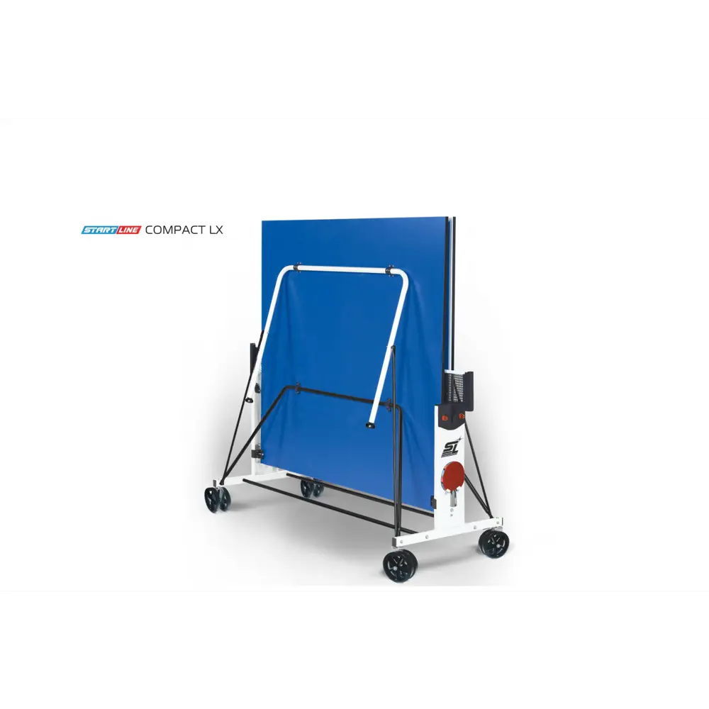 Фото 3 Теннисный стол складной Start line Compact LX blue 274 - 274 см х 152.5 см х 76 см лдсп синий
