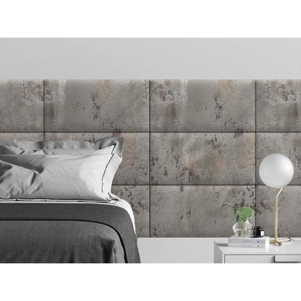 Фото Комплект мягких панелей Tartilla прямоугольник шелк цвет коричневый 600х300х35мм 4шт Фото Комплект мягких панелей Tartilla прямоугольник шелк цвет коричневый 600х300х35мм 4шт