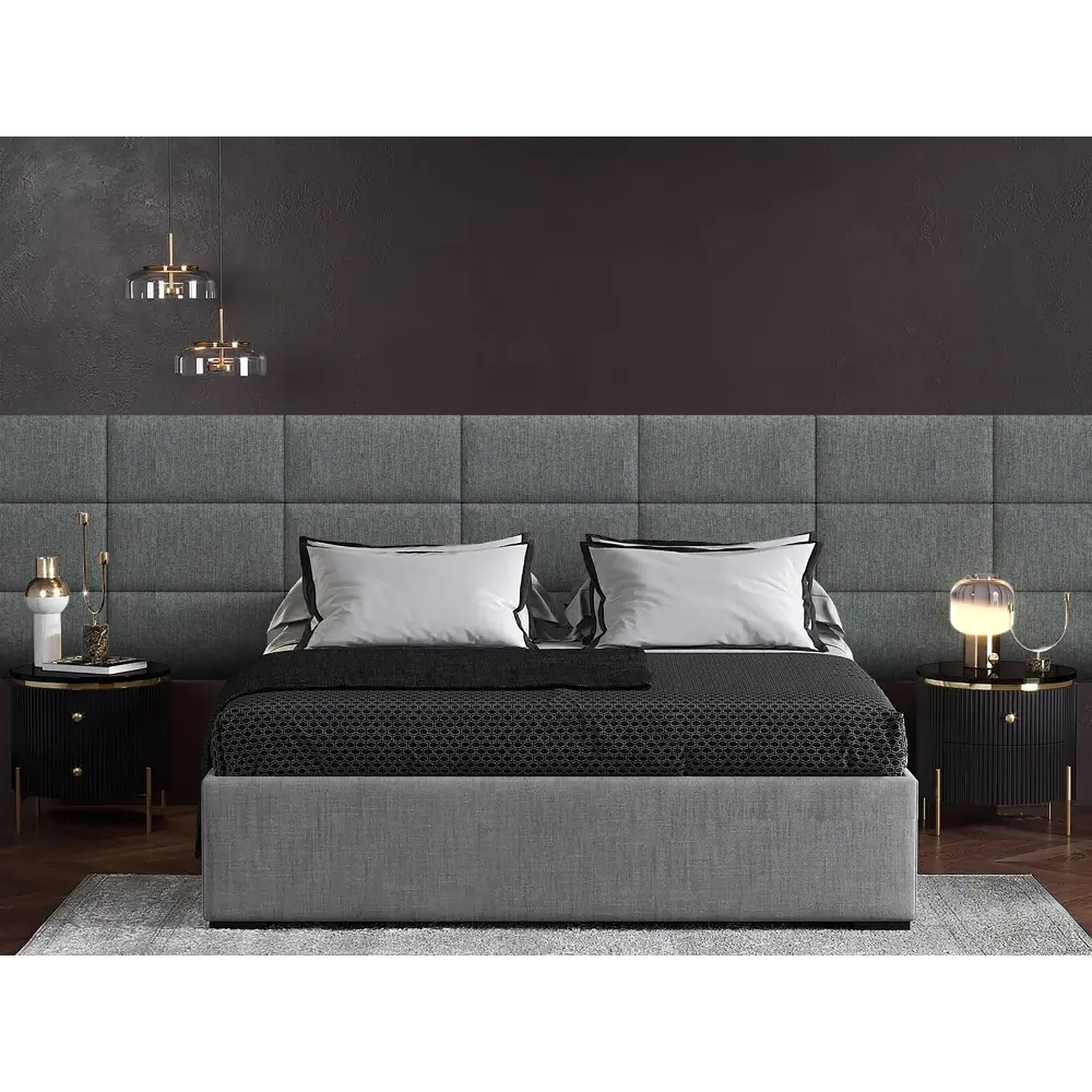 Фото 2 Мягкая панель Tartilla прямоугольник хлопок цвет серый 600х300х29мм 1шт Фото 2 Мягкая панель Tartilla прямоугольник хлопок цвет серый 600х300х29мм 1шт