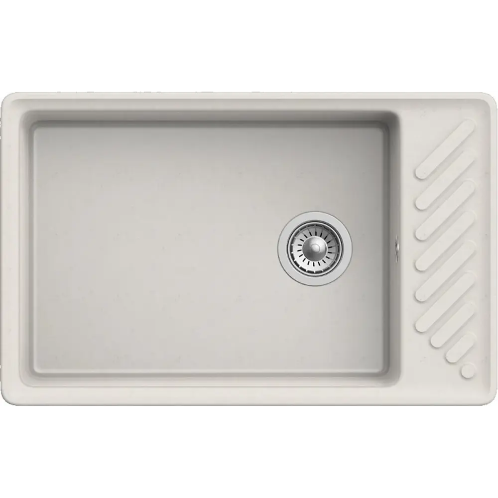 Фото Мойка под столешницу Granfest Z-51 80x55x23 см мрамор цвет белый Фото Мойка под столешницу Granfest Z-51 80x55x23 см мрамор цвет белый