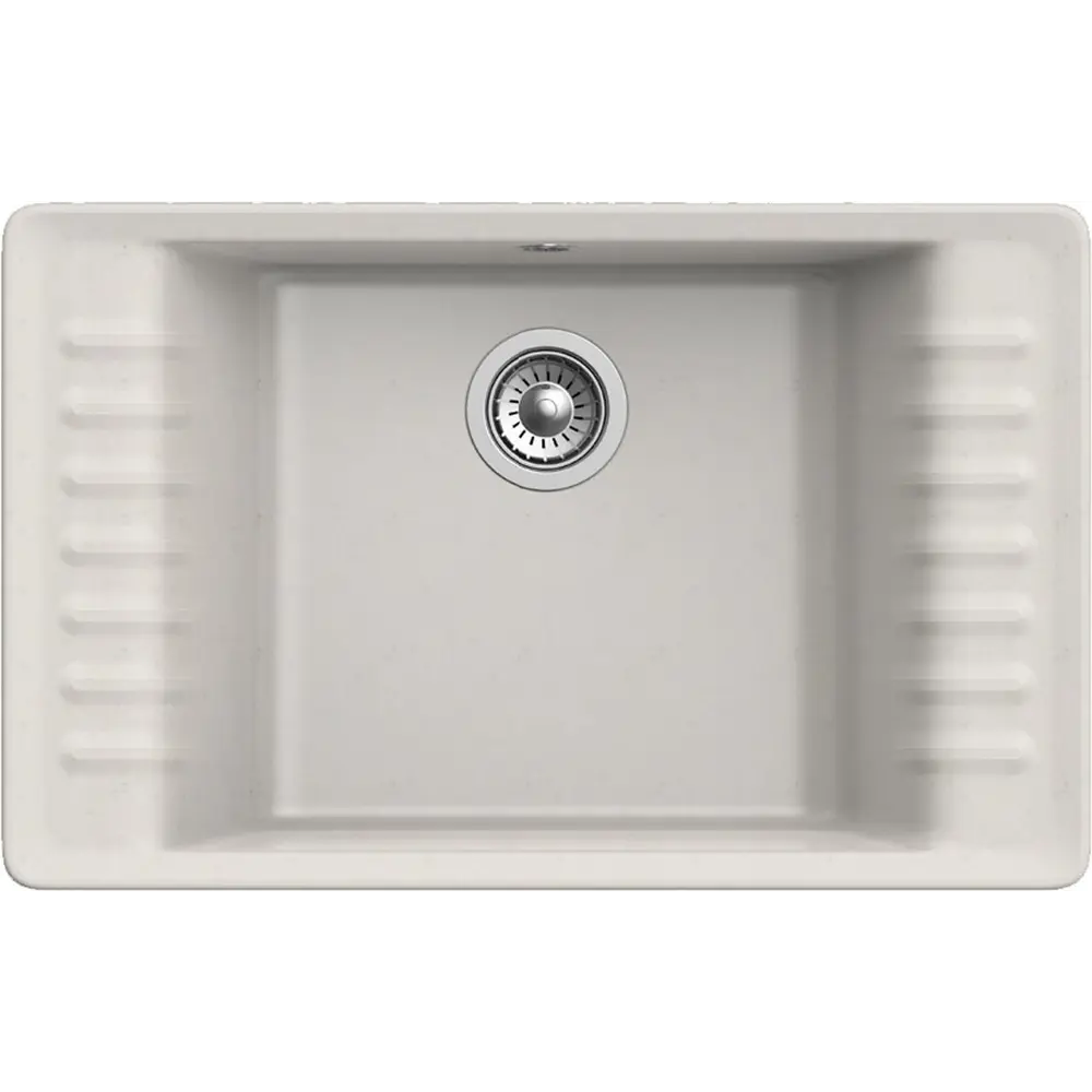 Фото Мойка под столешницу Granfest Z-71 80x55x23 см мрамор цвет белый Фото Мойка под столешницу Granfest Z-71 80x55x23 см мрамор цвет белый