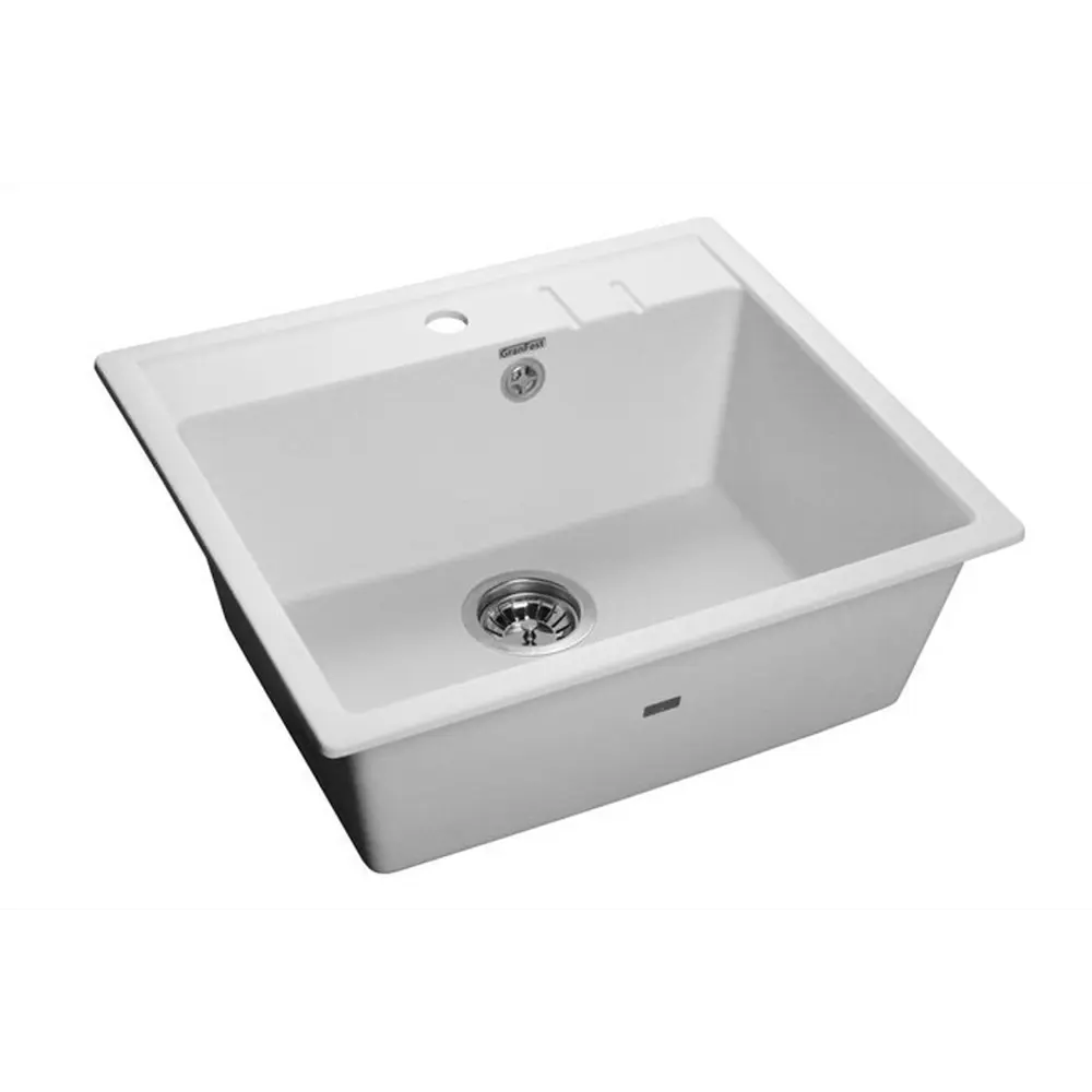 Фото Мойка под столешницу Granfest Q-560 73x57x25 см литьевой мрамор цвет белый Фото Мойка под столешницу Granfest Q-560 73x57x25 см литьевой мрамор цвет белый