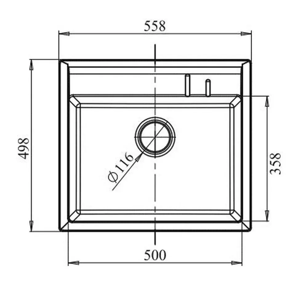 Фото 2 Мойка под столешницу Granfest Q-560 73x57x25 см литьевой мрамор цвет белый Фото 2 Мойка под столешницу Granfest Q-560 73x57x25 см литьевой мрамор цвет белый