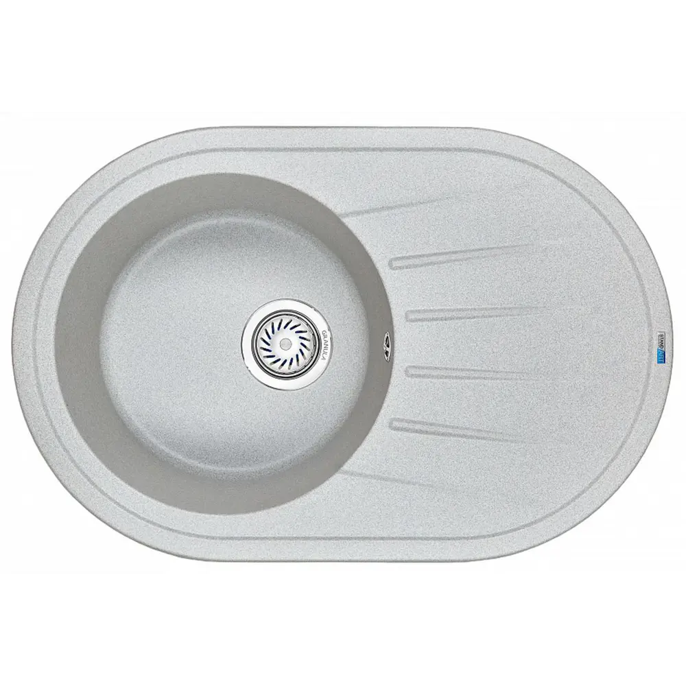 Фото 2 Мойка под столешницу Granula 7601 50x76x20 см кварц цвет серый Фото 2 Мойка под столешницу Granula 7601 50x76x20 см кварц цвет серый