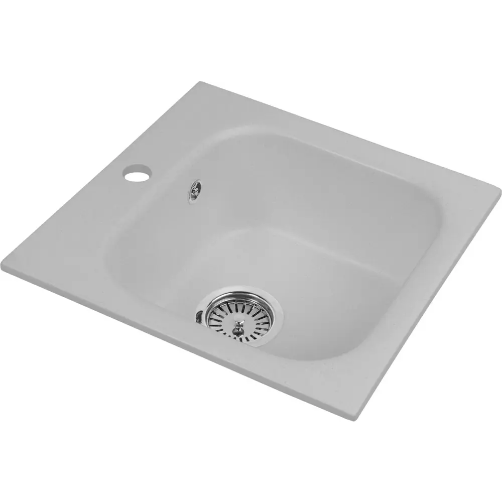 Фото 2 Мойка под столешницу Aquagranitex M-43 43x58x21 см мрамор цвет серый Фото 2 Мойка под столешницу Aquagranitex M-43 43x58x21 см мрамор цвет серый