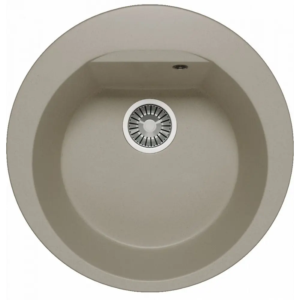 Фото Мойка под столешницу Polygran №14 52x52x21 см мрамор цвет серый Фото Мойка под столешницу Polygran №14 52x52x21 см мрамор цвет серый