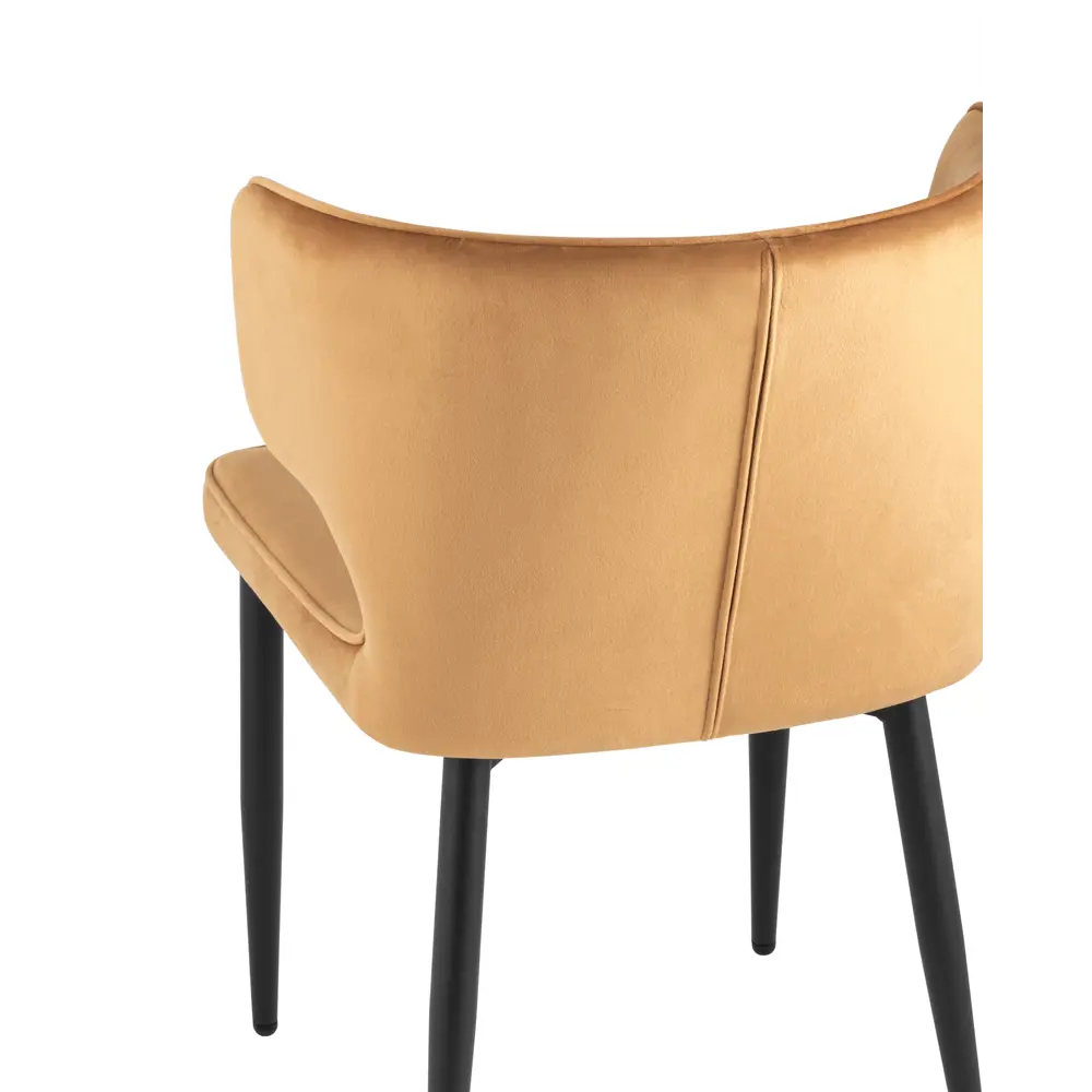 Фото 7 Кухонный стул Stool Group Матео 86x57x48 см велюр цвет оранжевый 4 шт Фото 7 Кухонный стул Stool Group Матео 86x57x48 см велюр цвет оранжевый 4 шт
