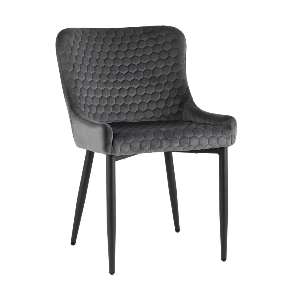 Фото 2 Кухонный стул Stool Group Ститч хани 82x63x43 см велюр цвет серый 4 шт Фото 2 Кухонный стул Stool Group Ститч хани 82x63x43 см велюр цвет серый 4 шт