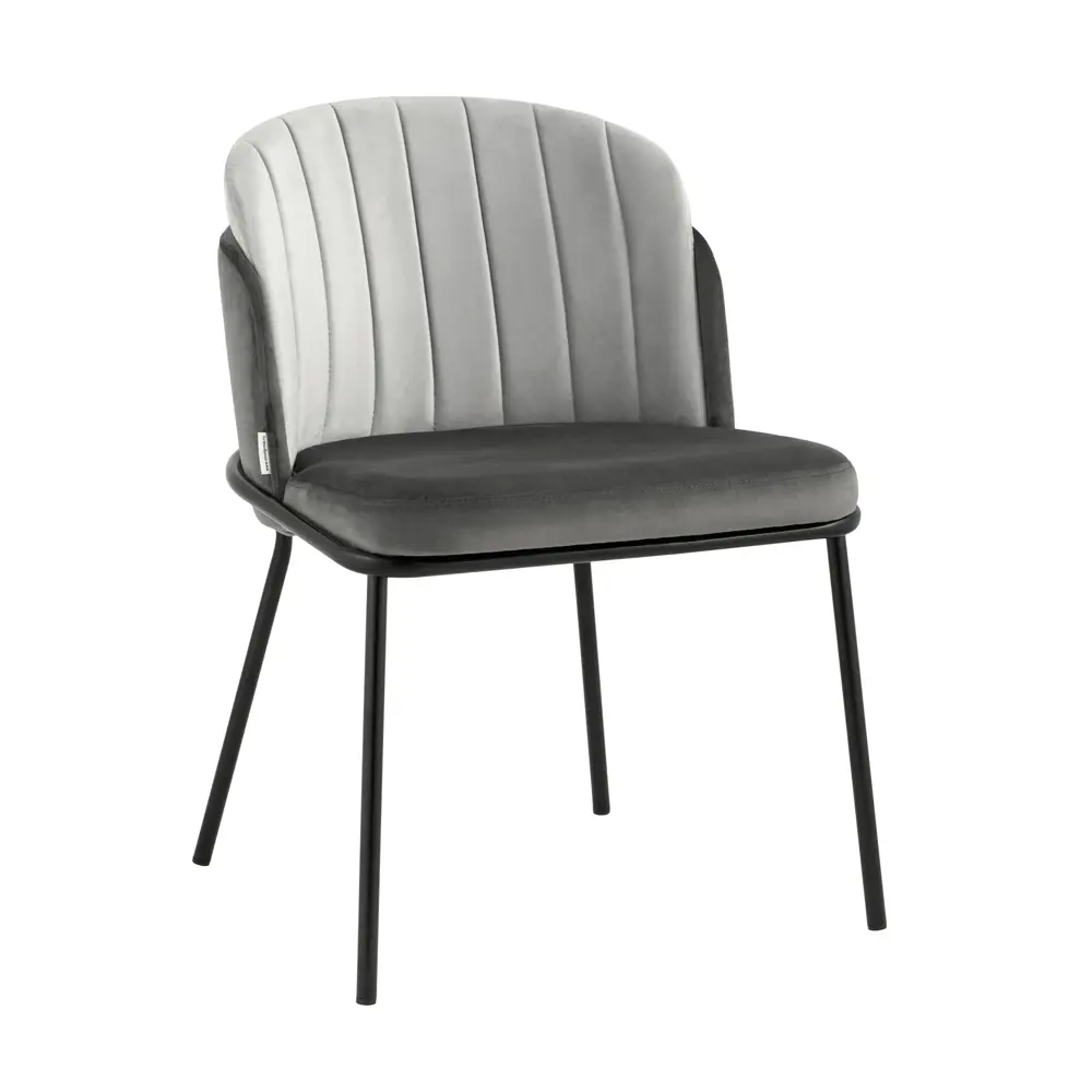 Фото 2 Кухонный стул Stool Group Дабл 81x56x49 см велюр цвет серый Фото 2 Кухонный стул Stool Group Дабл 81x56x49 см велюр цвет серый