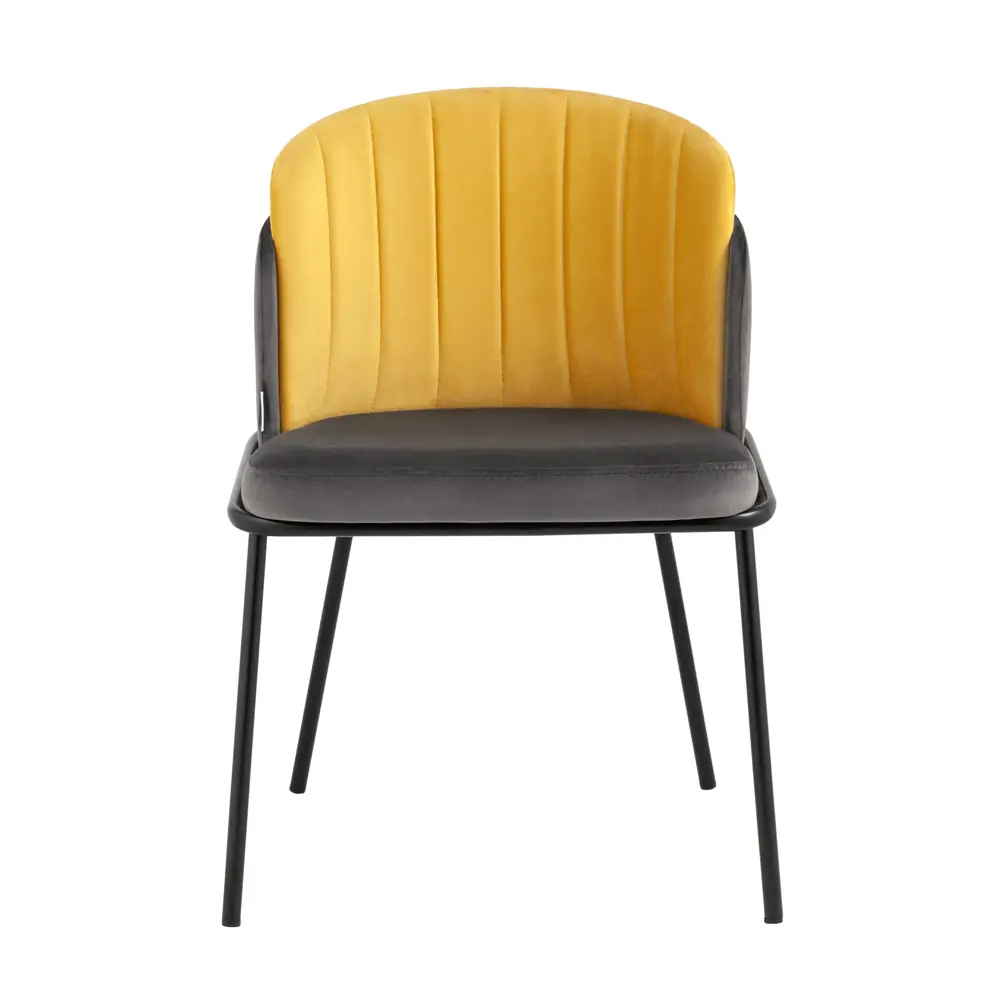 Фото 3 Кухонный стул Stool Group Дабл 81x56x49 см велюр цвет оранжевый Фото 3 Кухонный стул Stool Group Дабл 81x56x49 см велюр цвет оранжевый