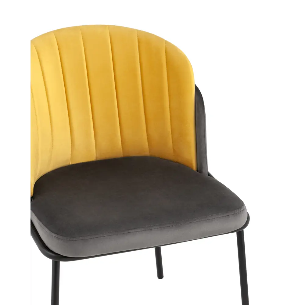 Фото 8 Кухонный стул Stool Group Дабл 81x56x49 см велюр цвет оранжевый Фото 8 Кухонный стул Stool Group Дабл 81x56x49 см велюр цвет оранжевый