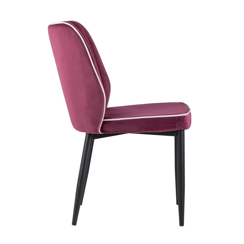 Фото 8 Кухонный стул Stool Group Лоренс 62x84x47 см велюр цвет бордовый Фото 8 Кухонный стул Stool Group Лоренс 62x84x47 см велюр цвет бордовый