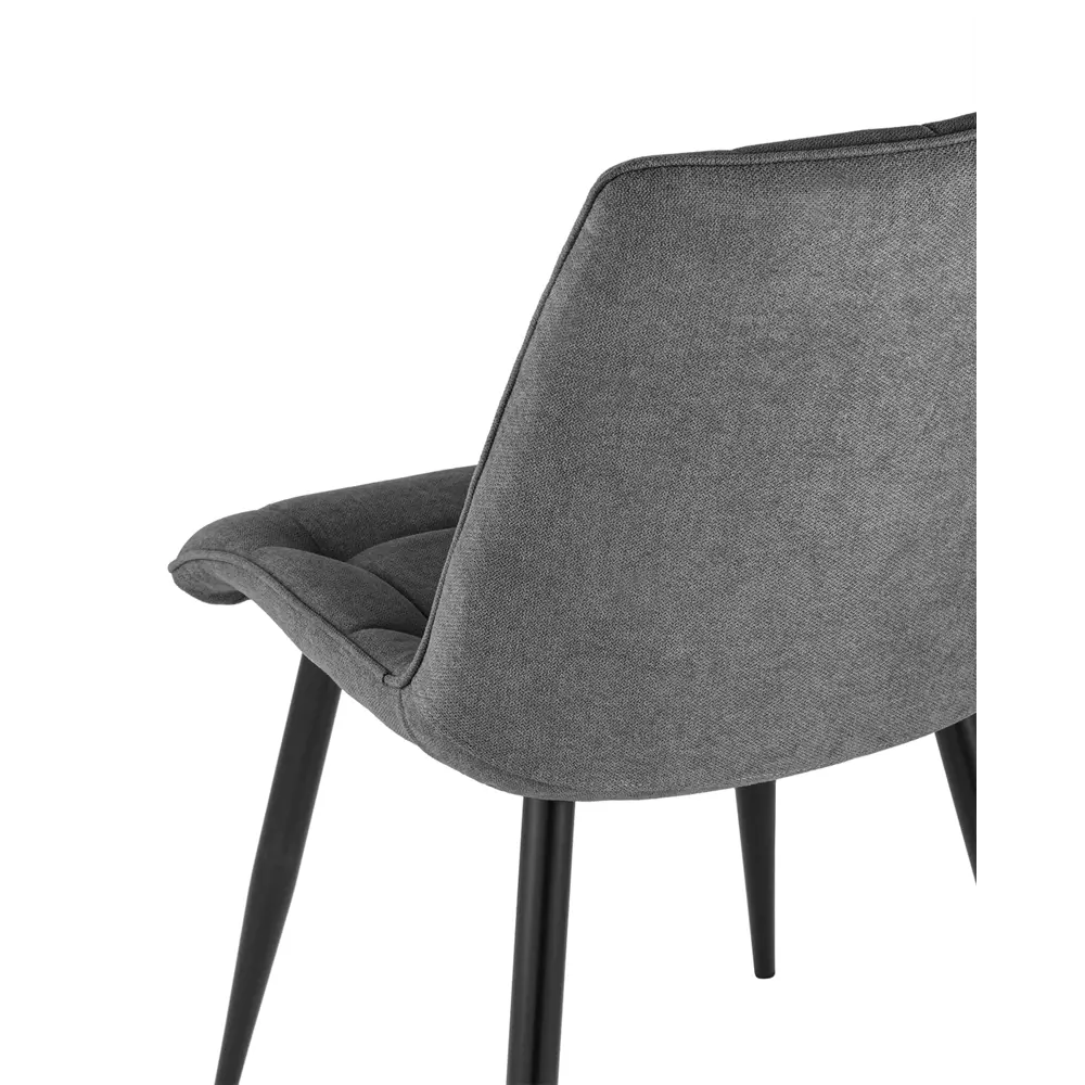 Фото 2 Кухонный стул Stool Group Канзас 86х58х48 см шенилл цвет серый 4 шт Фото 2 Кухонный стул Stool Group Канзас 86х58х48 см шенилл цвет серый 4 шт