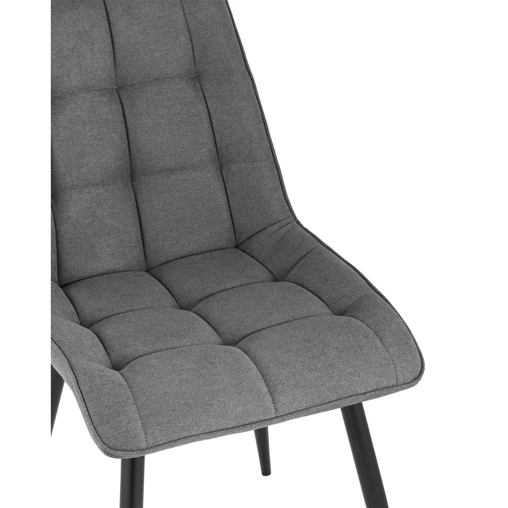 Фото 3 Кухонный стул Stool Group Канзас 86х58х48 см шенилл цвет серый 4 шт Фото 3 Кухонный стул Stool Group Канзас 86х58х48 см шенилл цвет серый 4 шт