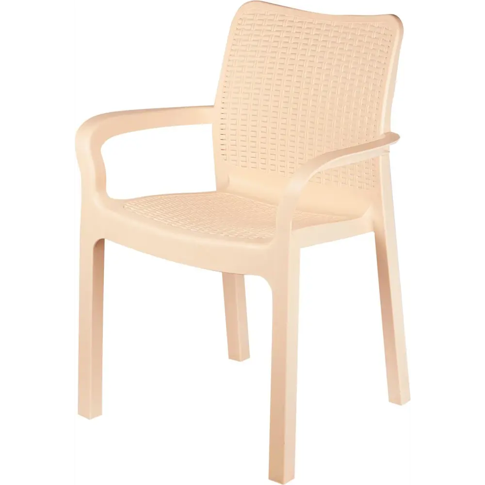 Фото Стул Inreen Rattan 50.6х58х83.3 см пластик бежевый Фото Стул Inreen Rattan 50.6х58х83.3 см пластик бежевый
