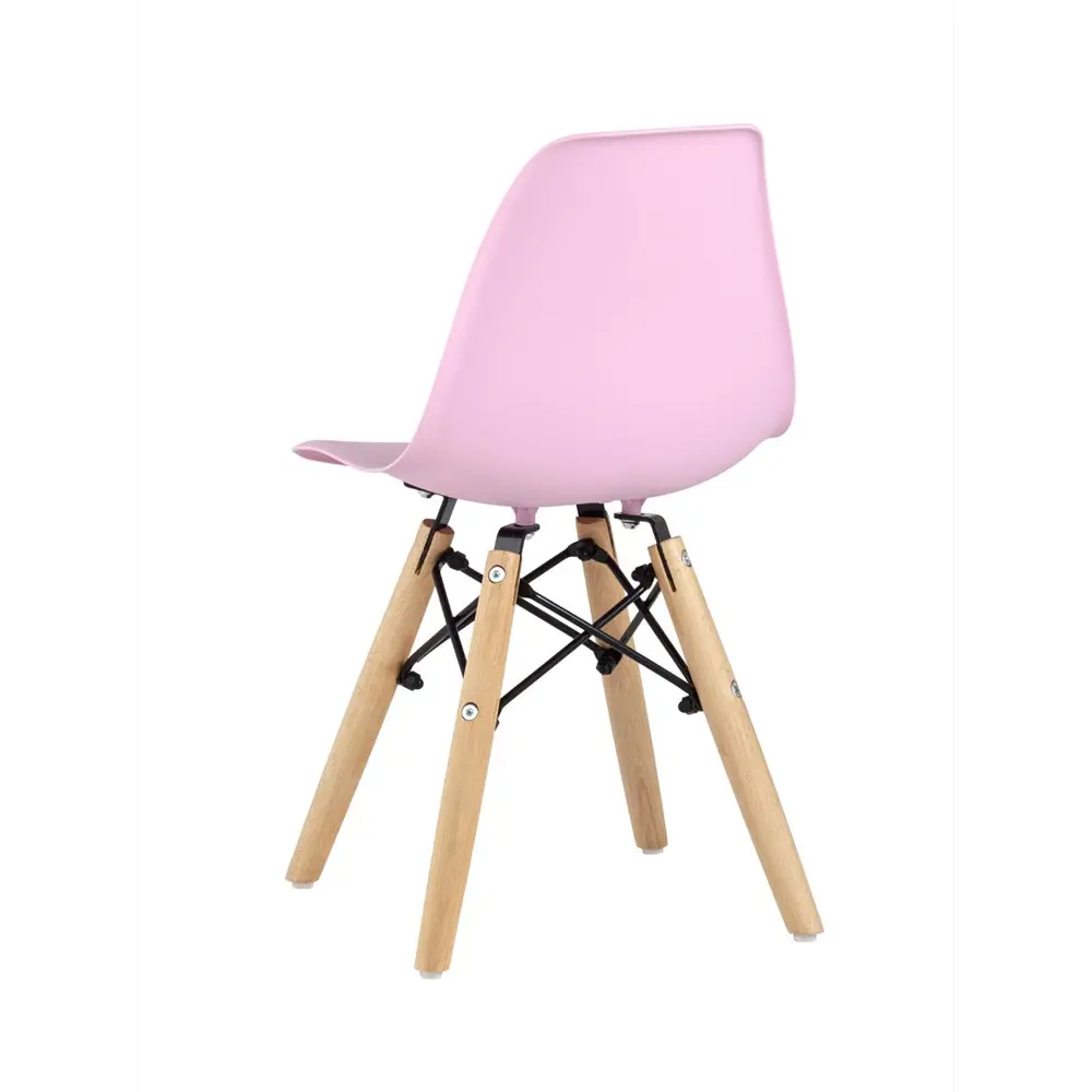 Фото 6 Кухонный стул Stool Group Eames small 54x38x31 см пластик цвет розовый ножки дерево 5 шт Фото 6 Кухонный стул Stool Group Eames small 54x38x31 см пластик цвет розовый ножки дерево 5 шт