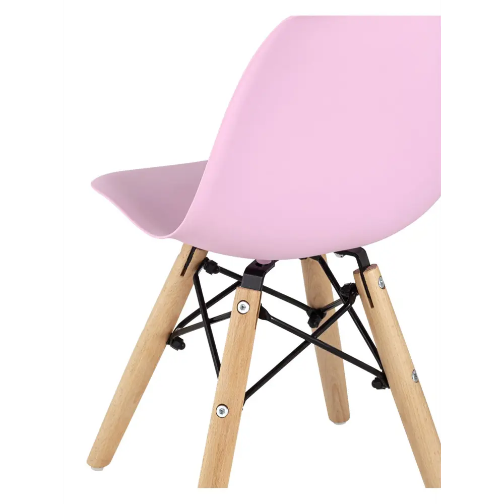 Фото 7 Кухонный стул Stool Group Eames small 54x38x31 см пластик цвет розовый ножки дерево 5 шт Фото 7 Кухонный стул Stool Group Eames small 54x38x31 см пластик цвет розовый ножки дерево 5 шт