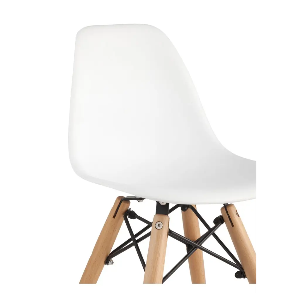 Фото 8 Кухонный стул Stool Group Eames small 54x38x31 см пластик цвет белый ножки дерево 5 шт Фото 8 Кухонный стул Stool Group Eames small 54x38x31 см пластик цвет белый ножки дерево 5 шт