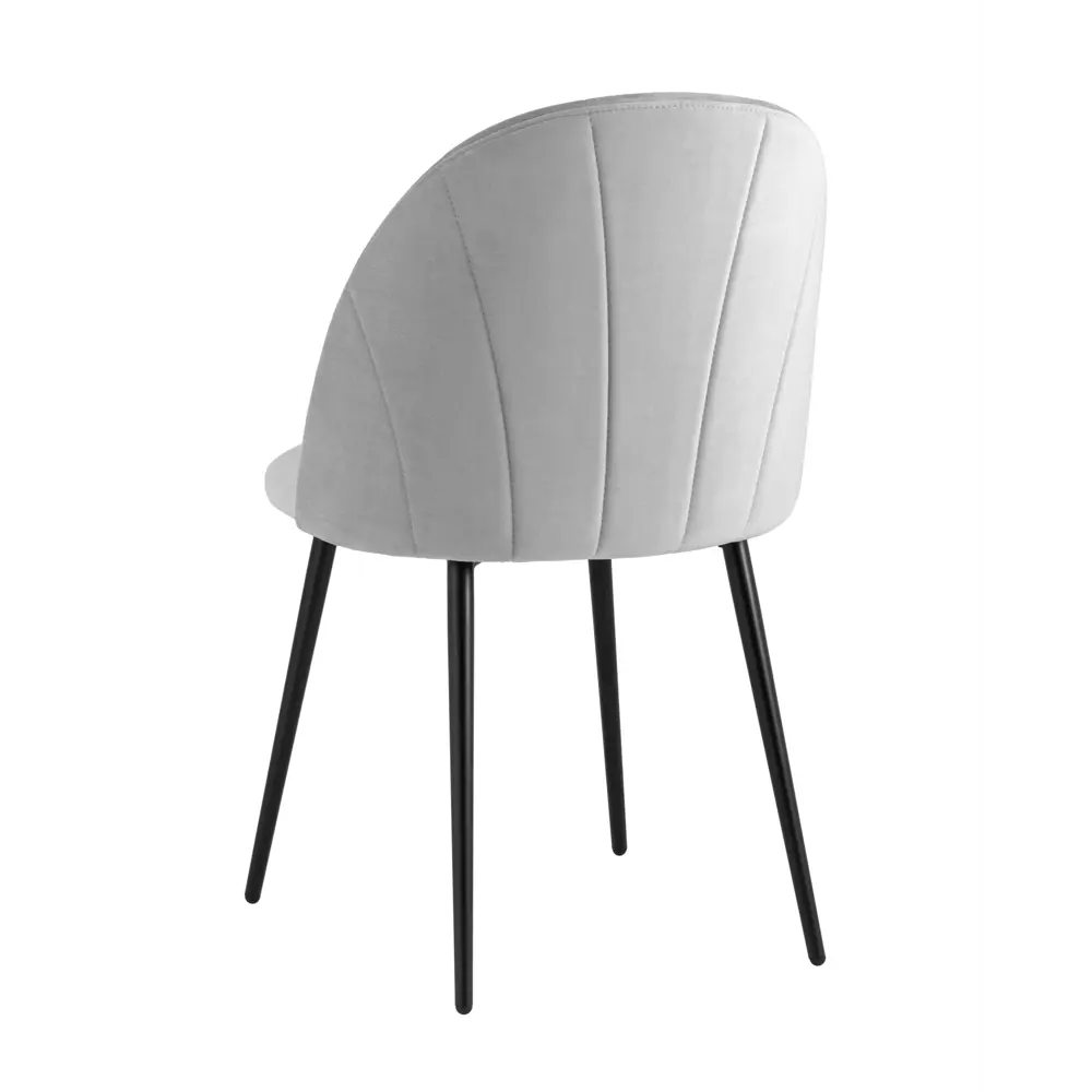 Фото 4 Кухонный стул Stool Group Логан 87x50x47 см велюр цвет светло-серый Фото 4 Кухонный стул Stool Group Логан 87x50x47 см велюр цвет светло-серый