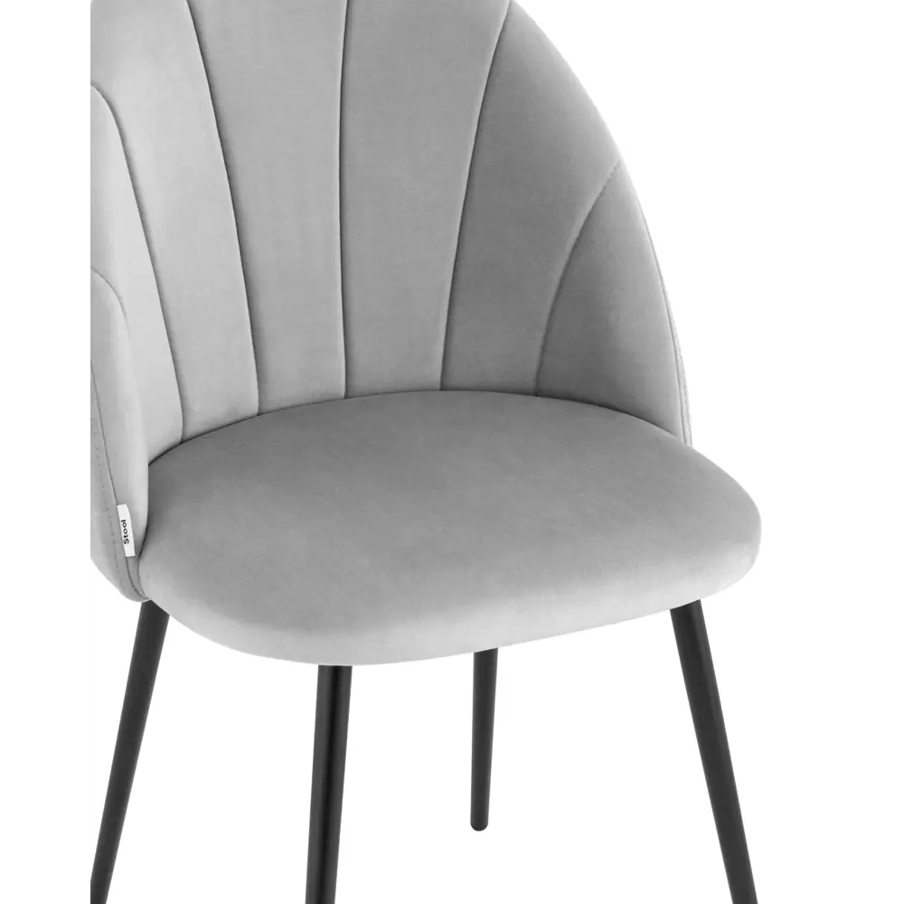 Фото 8 Кухонный стул Stool Group Логан 87x50x47 см велюр цвет светло-серый Фото 8 Кухонный стул Stool Group Логан 87x50x47 см велюр цвет светло-серый