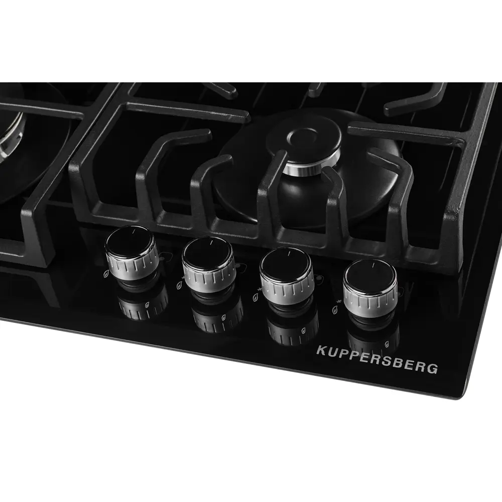 Фото 2 Газовая варочная панель Kuppersberg TG 69 B 59 см 4 конфорки цвет черный