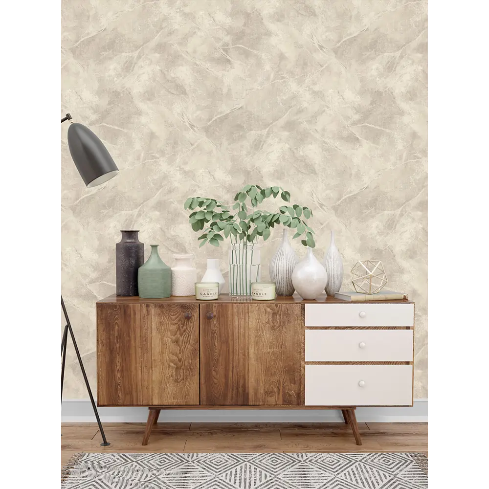 Фото 3 Обои флизелиновые Euro decor Hexagon 1.06 м бежево-коричневые 7174-02 Фото 3 Обои флизелиновые Euro decor Hexagon 1.06 м бежево-коричневые 7174-02