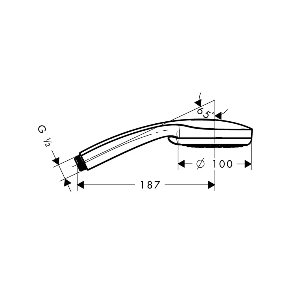 Фото 2 Душевая лейка Hansgrohe Croma 28537000 Фото 2 Душевая лейка Hansgrohe Croma 28537000