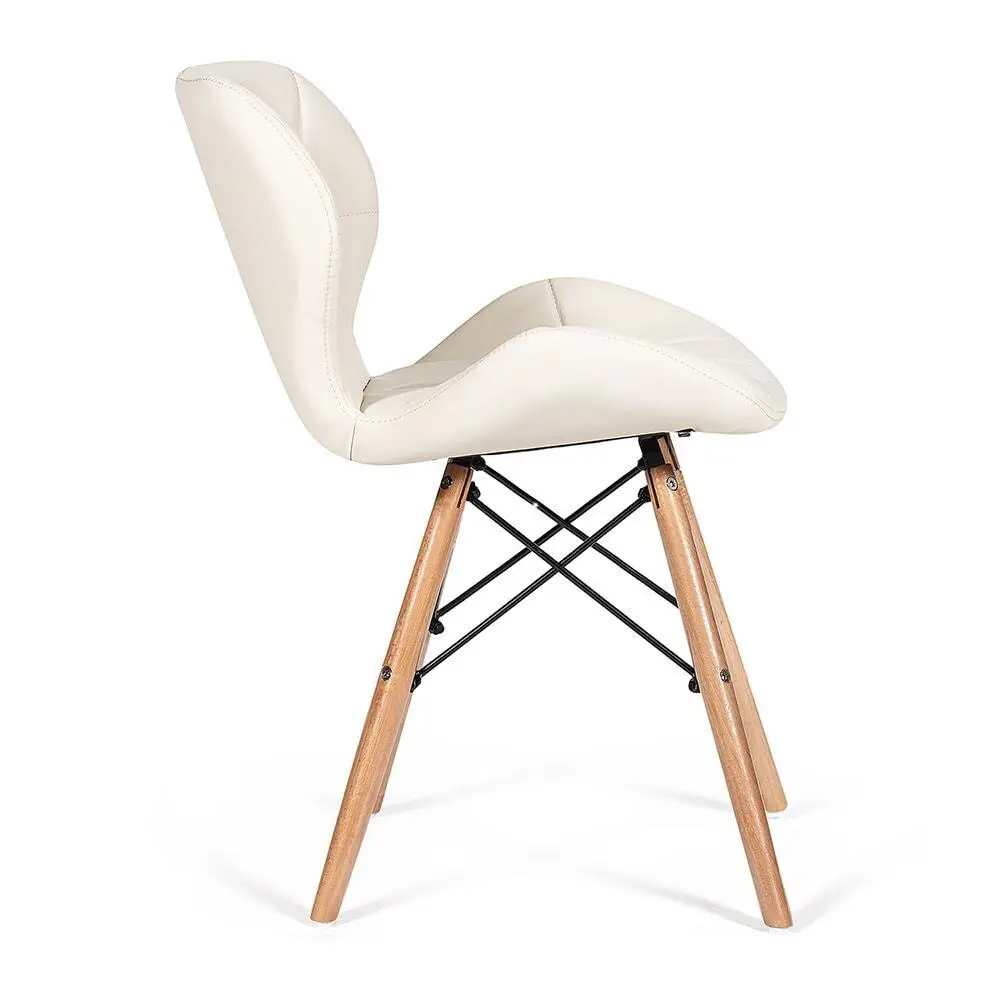 Фото 3 Стул Tetchair 17223 72x45x45 см экокожа цвет слоновая кость Фото 3 Стул Tetchair 17223 72x45x45 см экокожа цвет слоновая кость