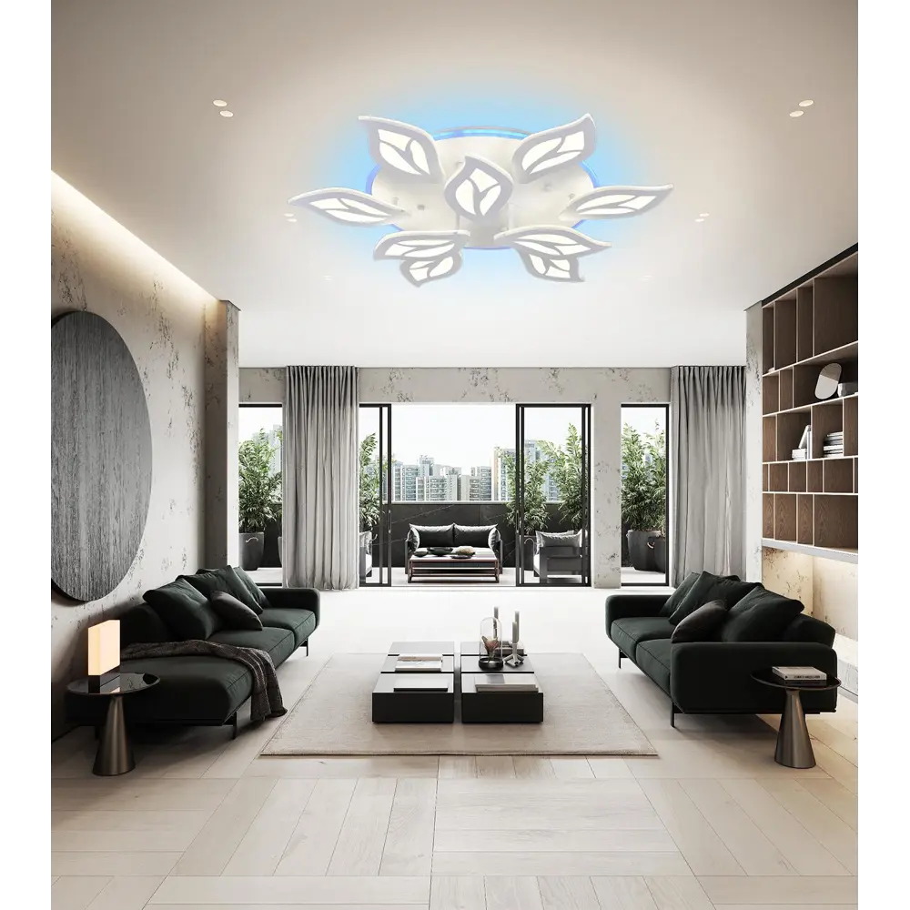 Фото 6 Люстра потолочная NATALI KOVALTSEVA RGB LED LAMPS 81156 с пультом управления, 26 м², регулируемый белый свет, цвет белый Фото 6 Люстра потолочная NATALI KOVALTSEVA RGB LED LAMPS 81156 с пультом управления, 26 м², регулируемый белый свет, цвет белый