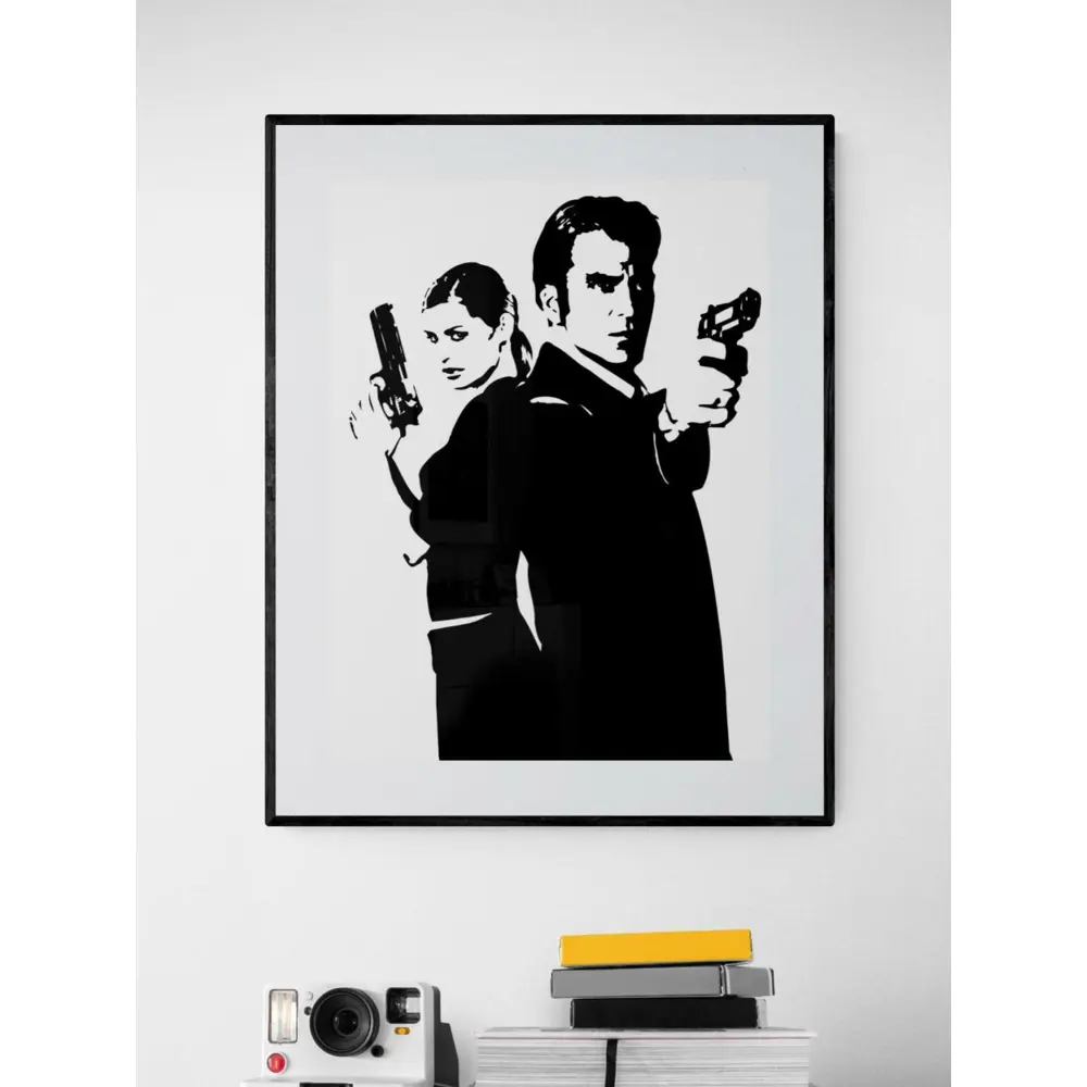 Фото Постер в раме Просто Постер "Max Payne. Макс и Мона" 70x50 см Фото Постер в раме Просто Постер "Max Payne. Макс и Мона" 70x50 см