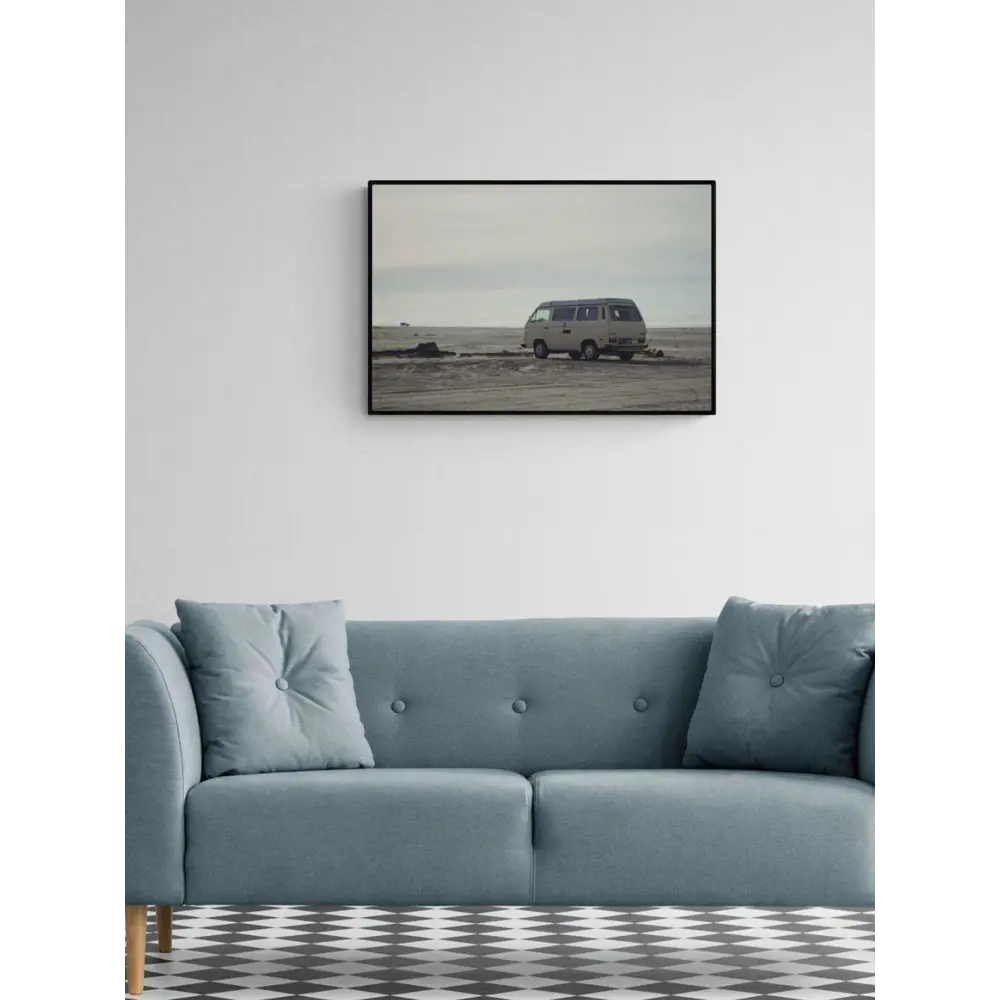 Фото Постер Просто Постер "Минивен на пляже" 70x50 см в подарочном тубусе
