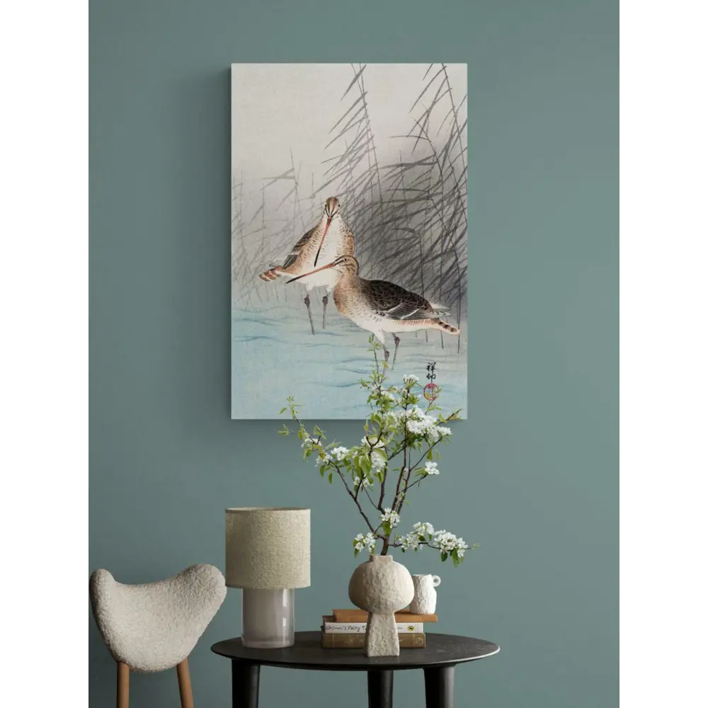 Фото Постер в раме Просто Постер "Охара Косон - Два бекаса" 70x50 см