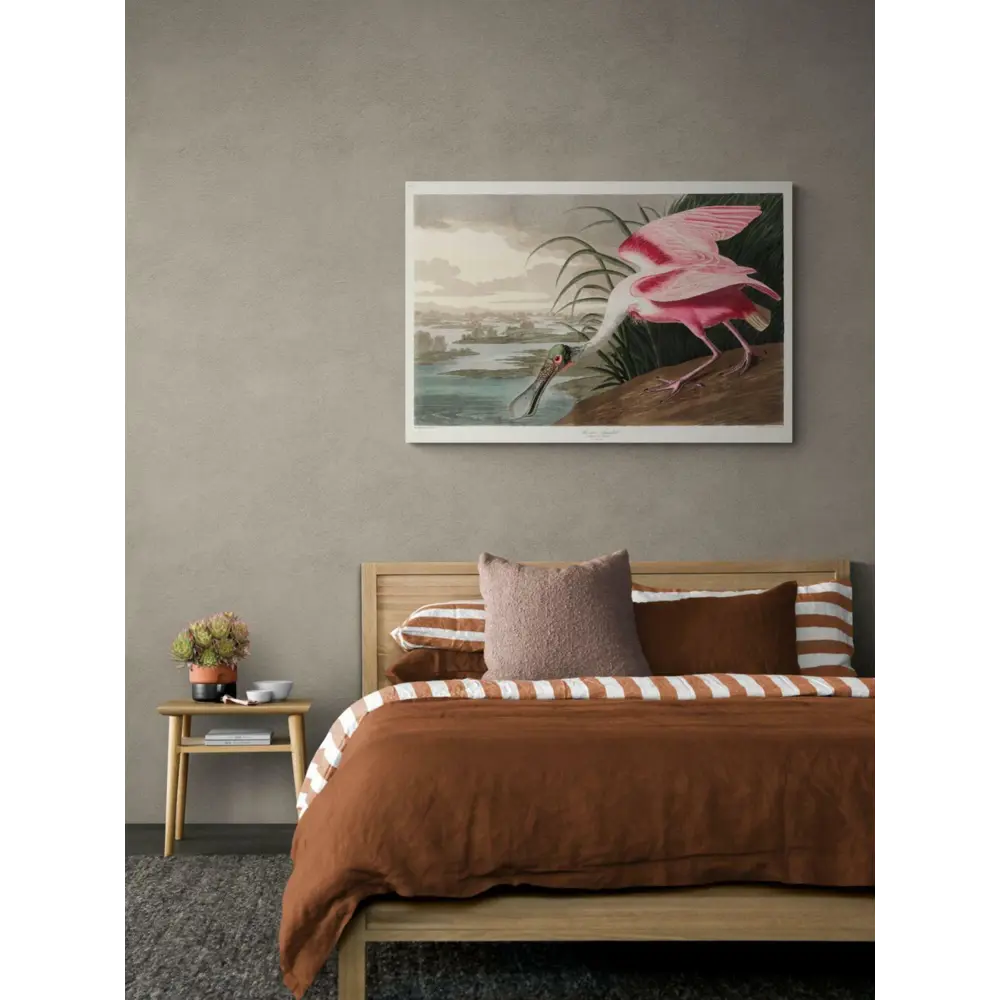 Фото Постер Простопостер "Розовая колпица" 120x90 см Фото Постер Простопостер "Розовая колпица" 120x90 см