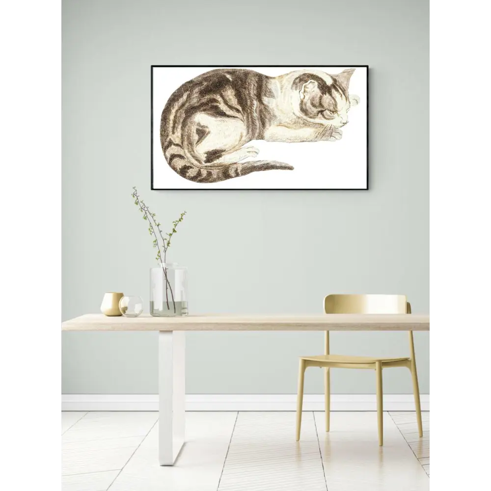 Фото Постер в раме Просто Постер "Разношерстная кошка" 70x50 см