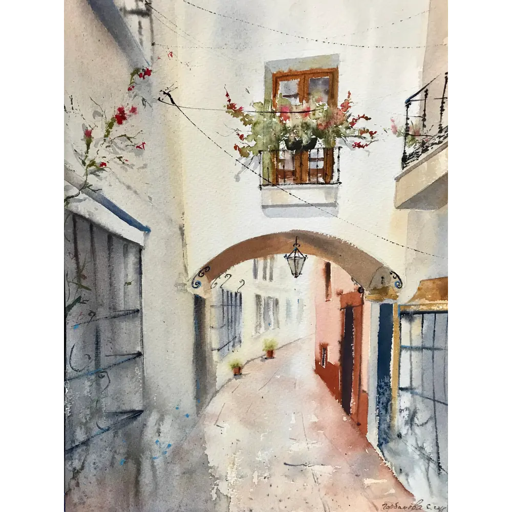 Фото 2 Постер Просто Постер "Старинная улочка" 90x60 см в подарочном тубусе