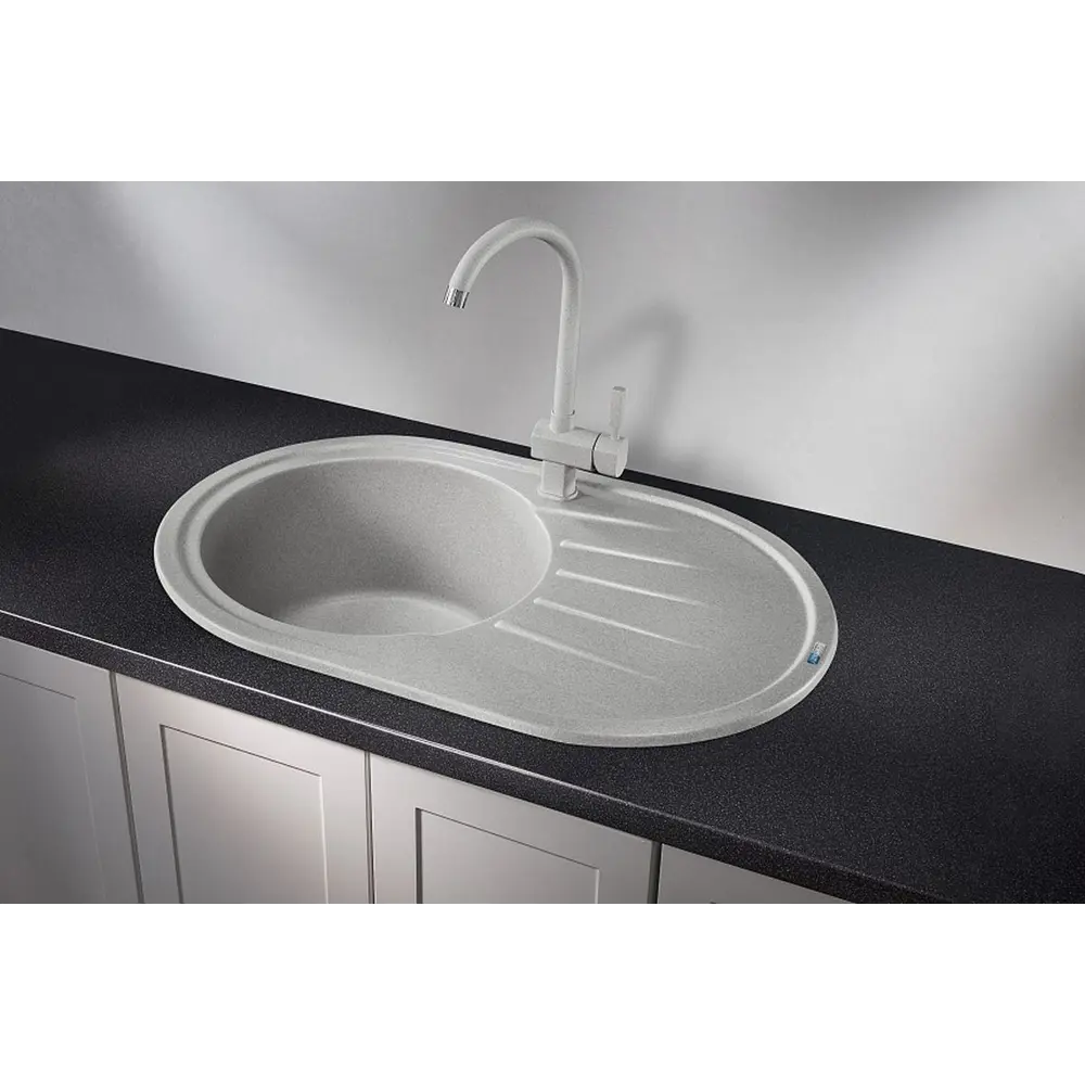 Фото Мойка под столешницу Granula 7601 50x76x20 см кварц цвет серый Фото Мойка под столешницу Granula 7601 50x76x20 см кварц цвет серый