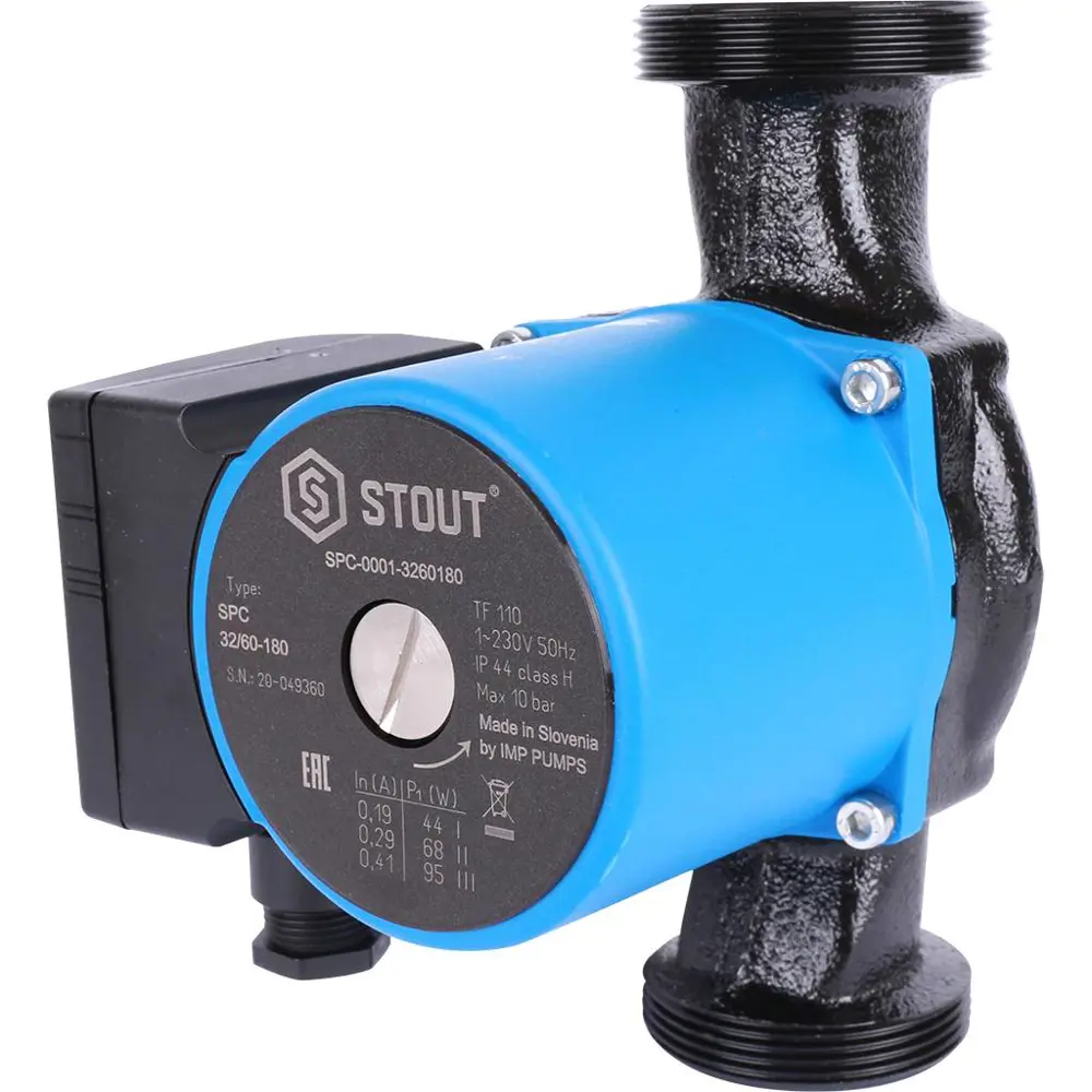 Фото Насос циркуляционный Stout 32-60 180 мм Фото Насос циркуляционный Stout 32-60 180 мм