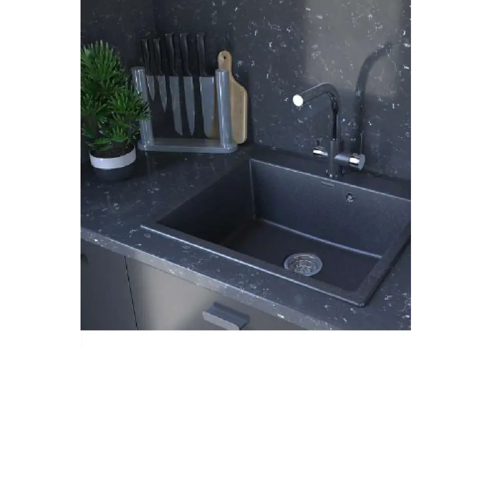 Фото Однорычажный смеситель Paulmark Es213011-dgcr излив 30 см цвет серый Фото Однорычажный смеситель Paulmark Es213011-dgcr излив 30 см цвет серый