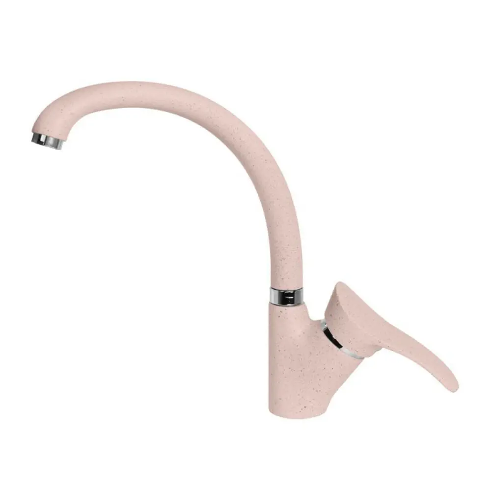 Фото Смеситель для кухни с датчиком Aquagranitex C-3040 излив 25 см цвет розовый