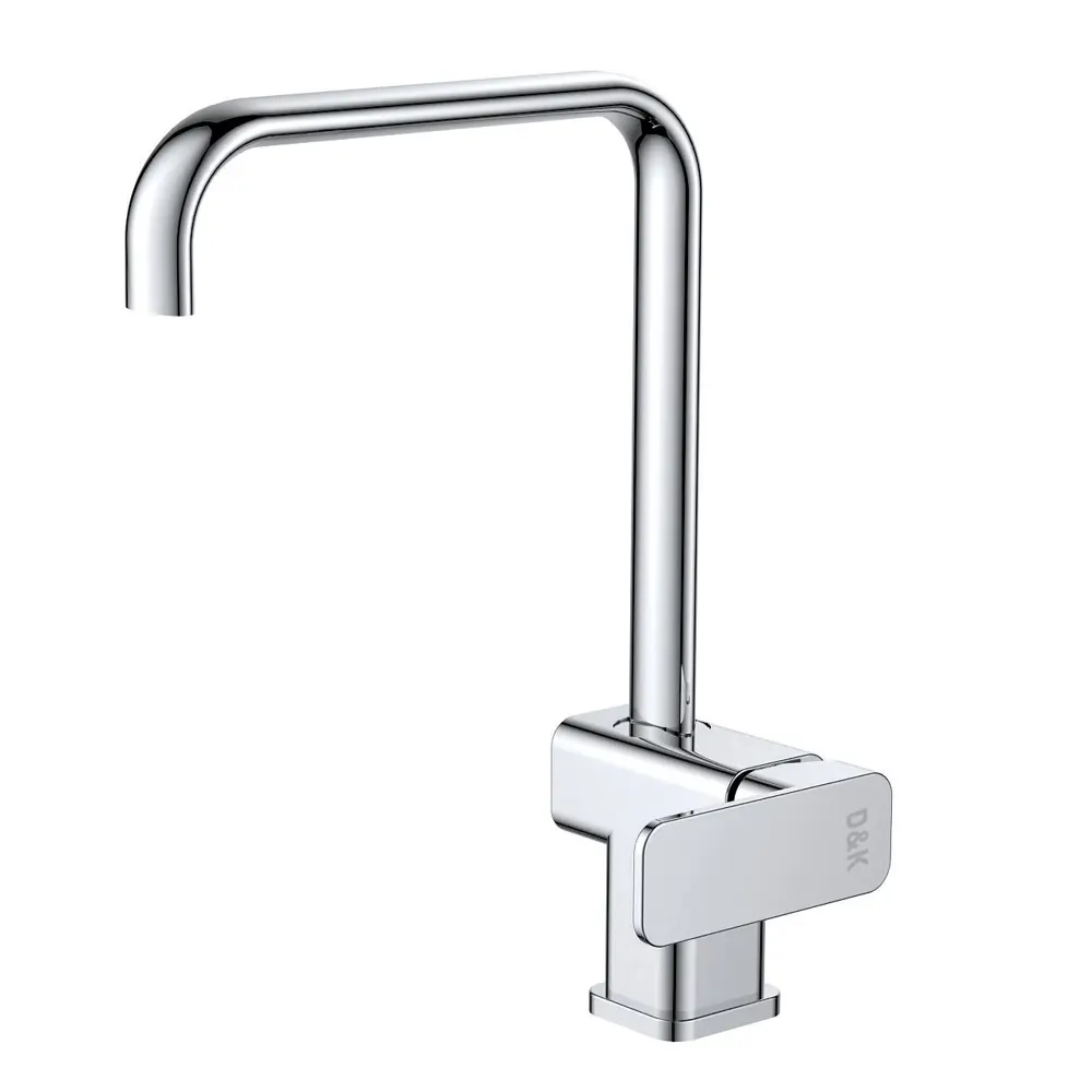 Фото Смеситель для кухни однорычажный D&K излив 26 см латунь цвет хром