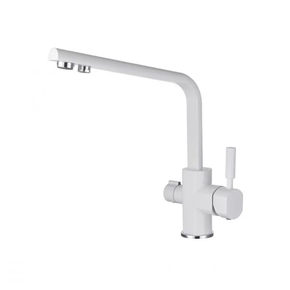 Фото Смеситель для кухни с датчиком Kaiser Decor 40144-10 излив 28 см цвет белый Фото Смеситель для кухни с датчиком Kaiser Decor 40144-10 излив 28 см цвет белый