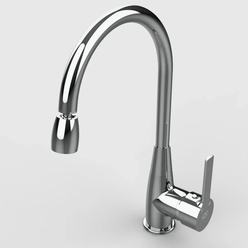 Фото 7 Смеситель для кухни с датчиком Gpd Mte55 излив 20 см цвет хром Фото 7 Смеситель для кухни с датчиком Gpd Mte55 излив 20 см цвет хром