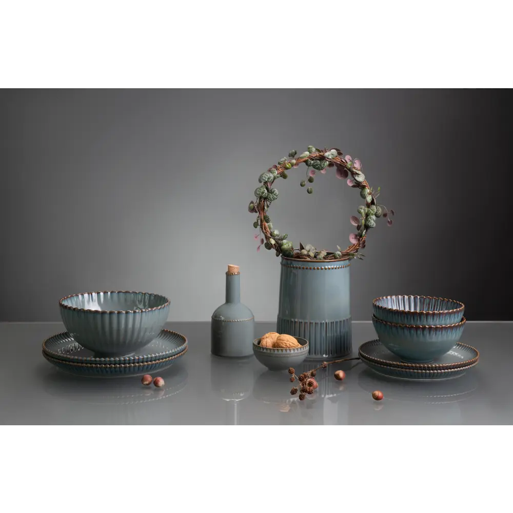Фото 3 Салатник Tkano Kitchen Spirit 20 см фарфор цвет темно-серый