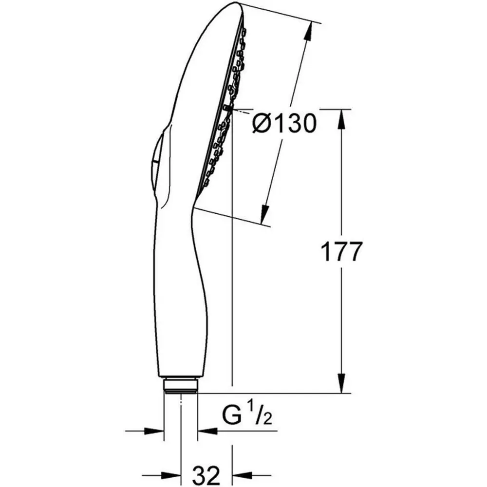 Фото 8 Душевая лейка Grohe Power&Soul 27673000Gr Фото 8 Душевая лейка Grohe Power&Soul 27673000Gr